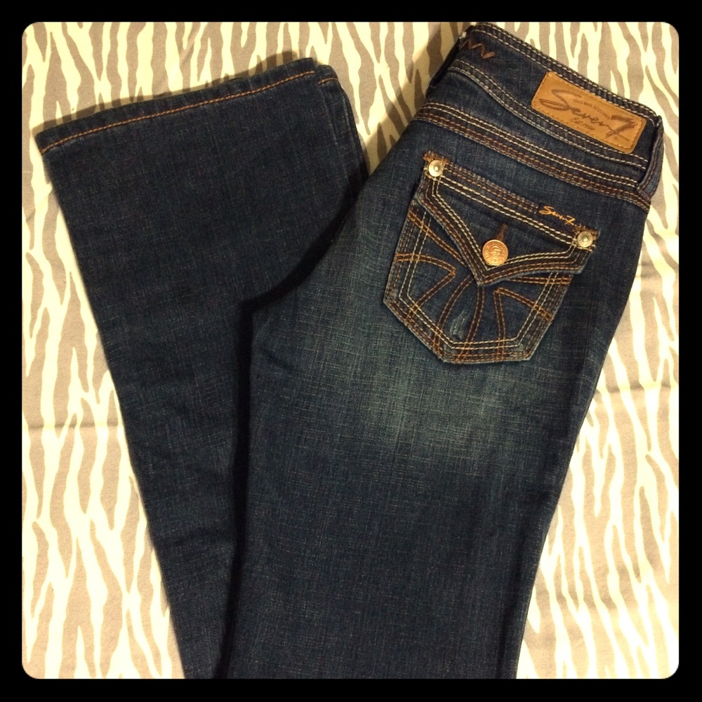 Seven 7 Jeans  Bootcut Sz 26 EUC